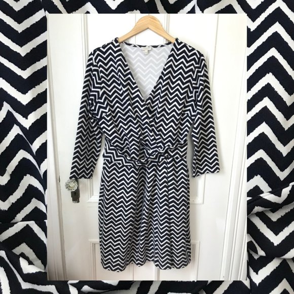 Talbots Chevron Dress - Picture 1 of 5